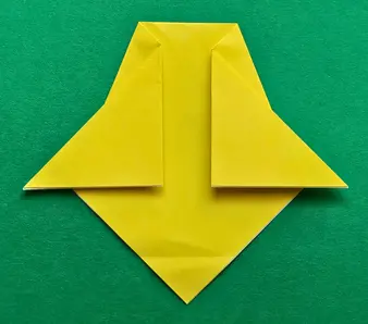 Fold right to make the other wing