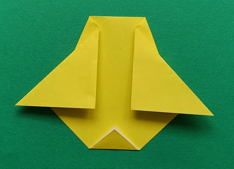 Fold the bottom corner up just a little