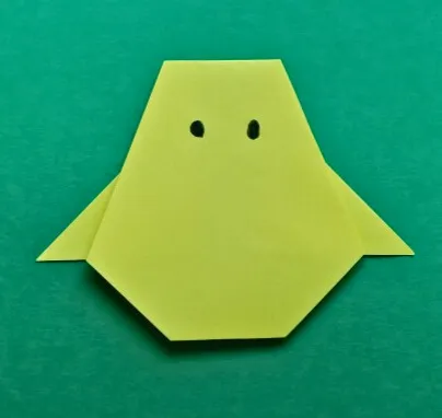 Draw both eyes with a marker