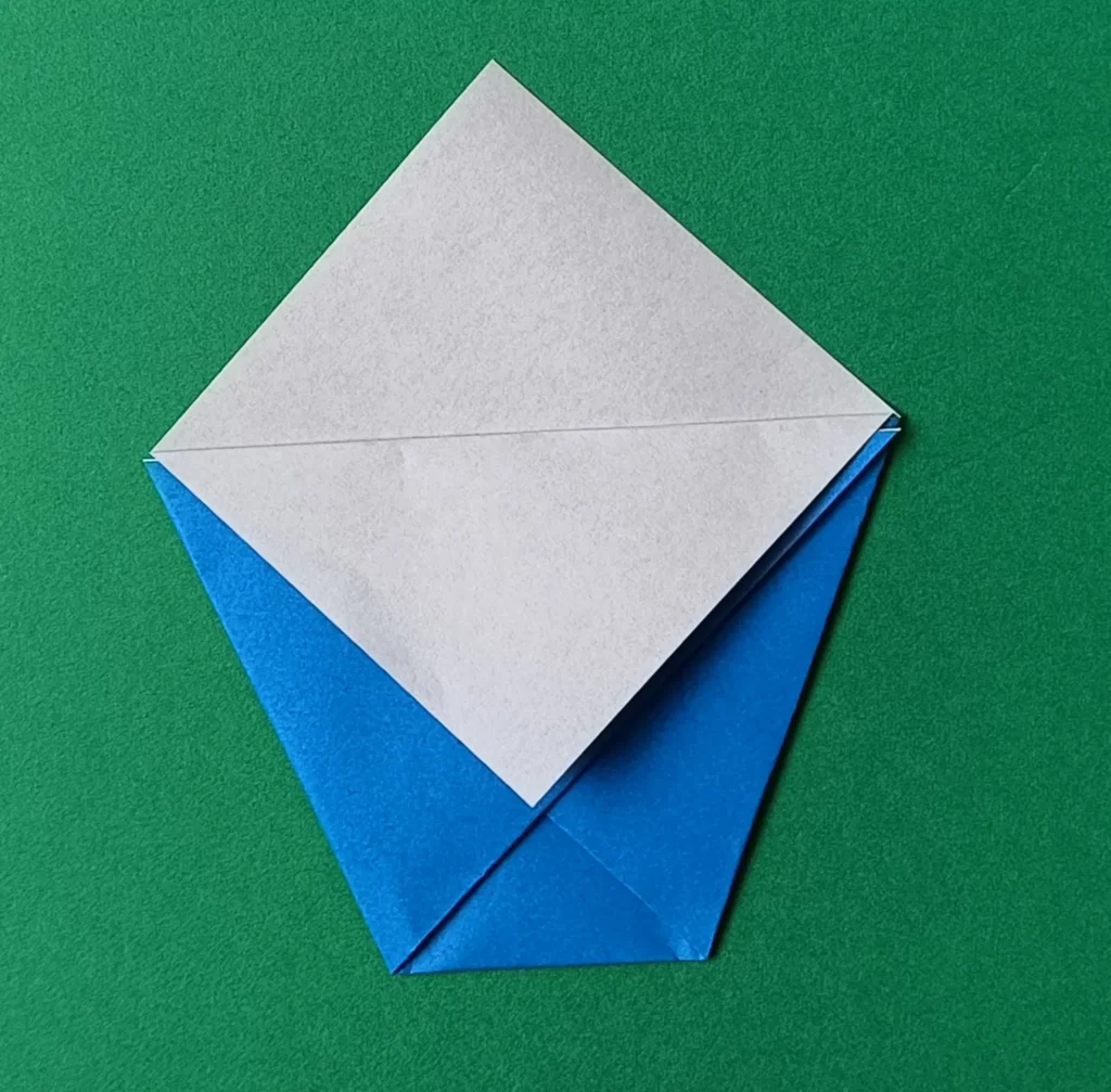 Fold only one top flap down