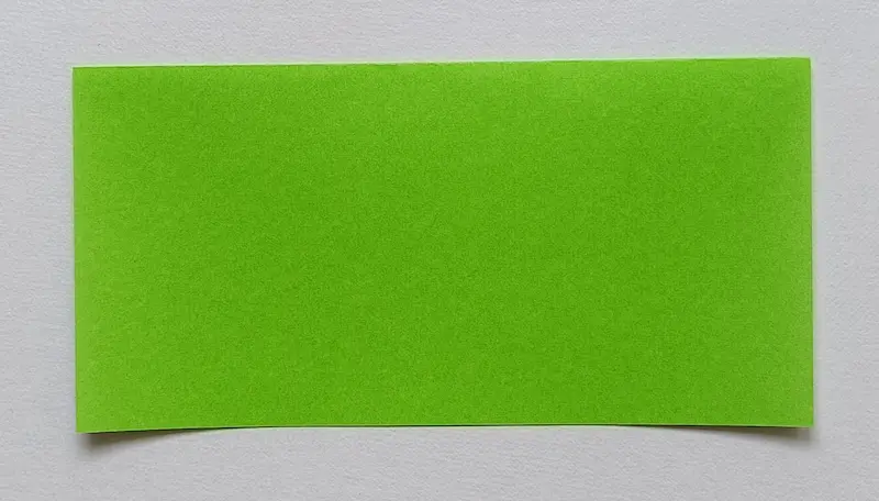 Fold it in half to make a rectangle