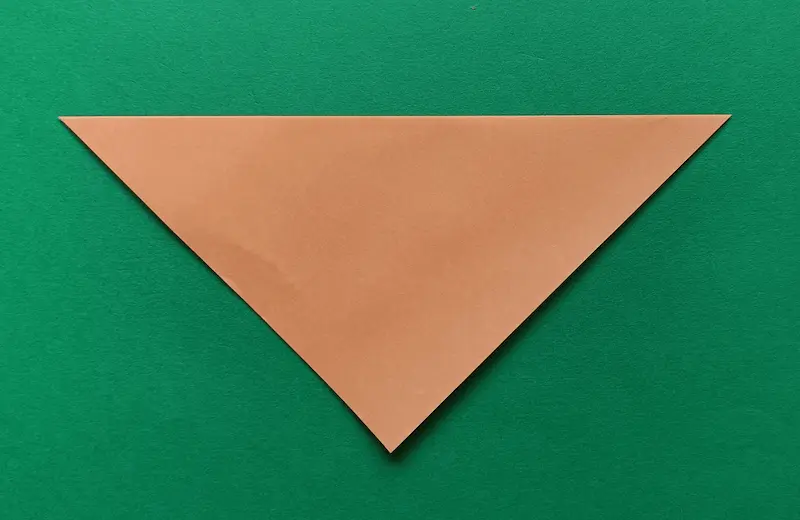 Fold the paper in half from top to bottom