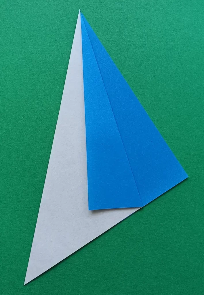 Fold only the top layer to the left