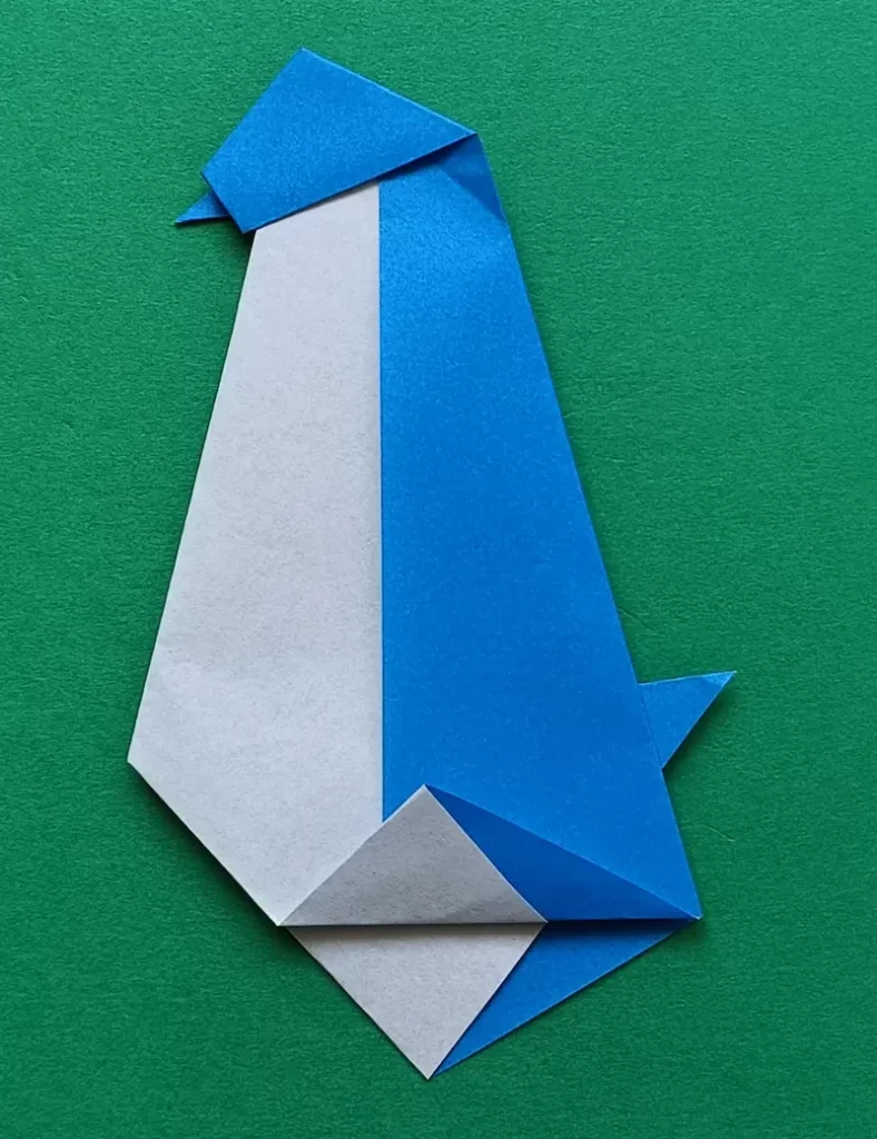 Fold the front bottom corner up