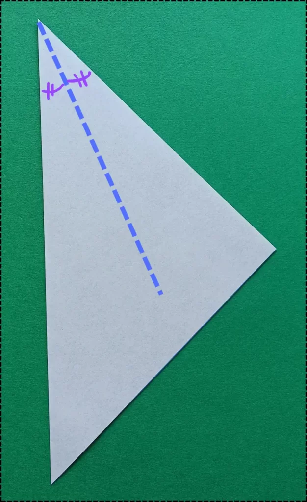 Fold it to match the blue dotted line