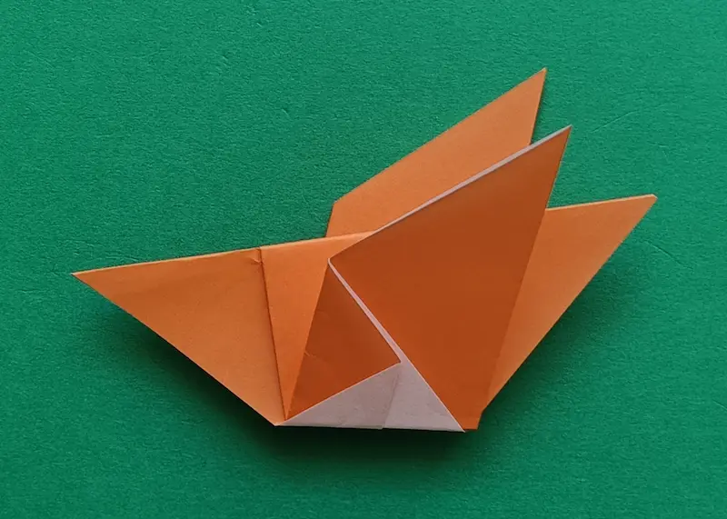 Do the same on the back for the second wing