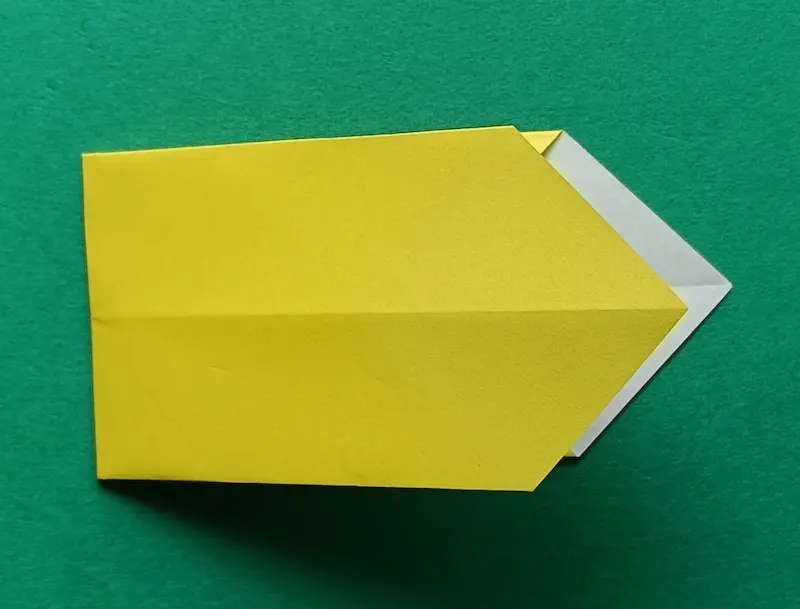 Fold it in half to the right.
