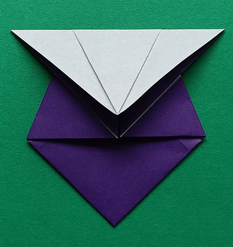 Fold the top corner down