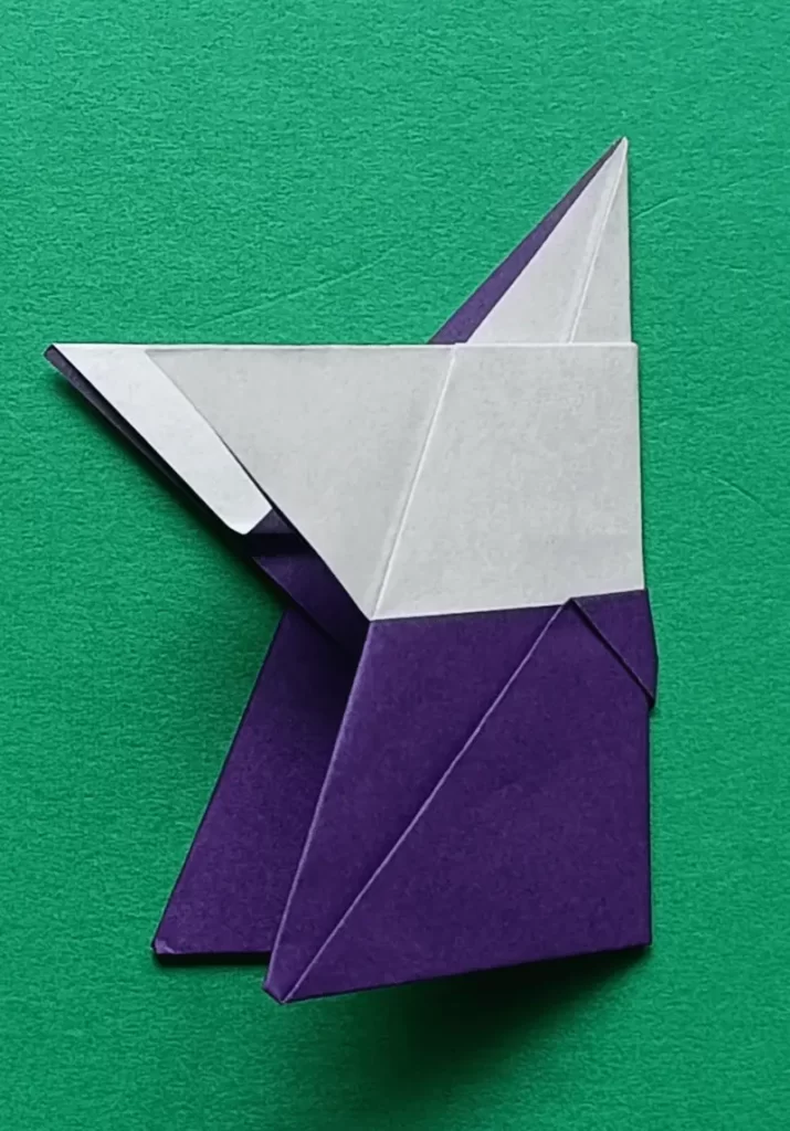 Fold the whole thing in half to the back