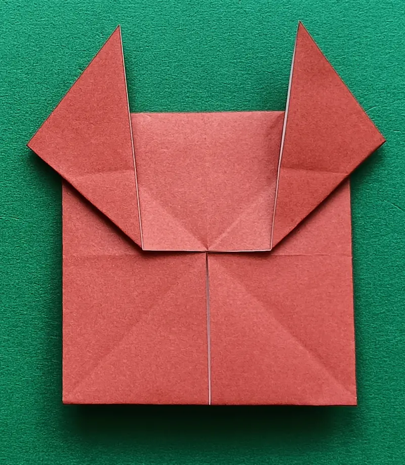 Fold the bottom part behind