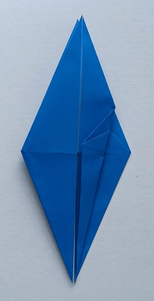 Fold the right side to the center