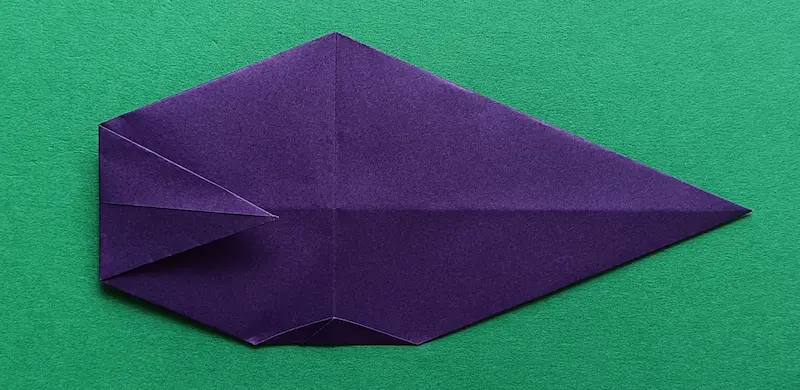 Fold the bottom corner up a little bit