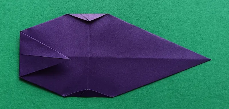 Fold the top corner down a little bit