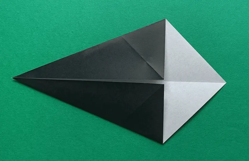 Fold the top to the center crease