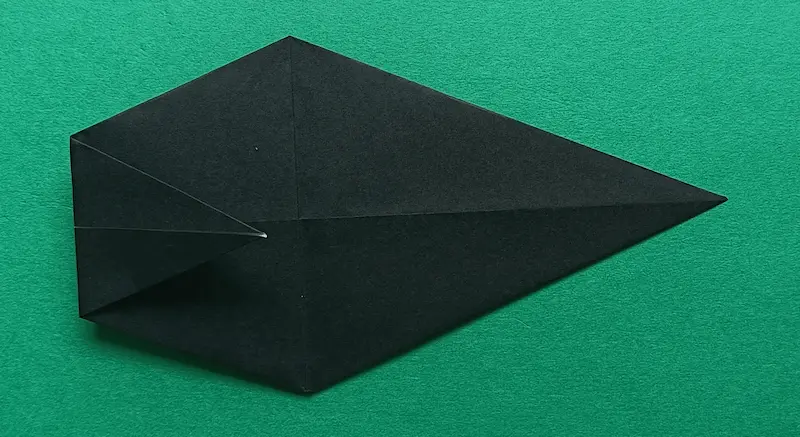 Fold the left corner to the right