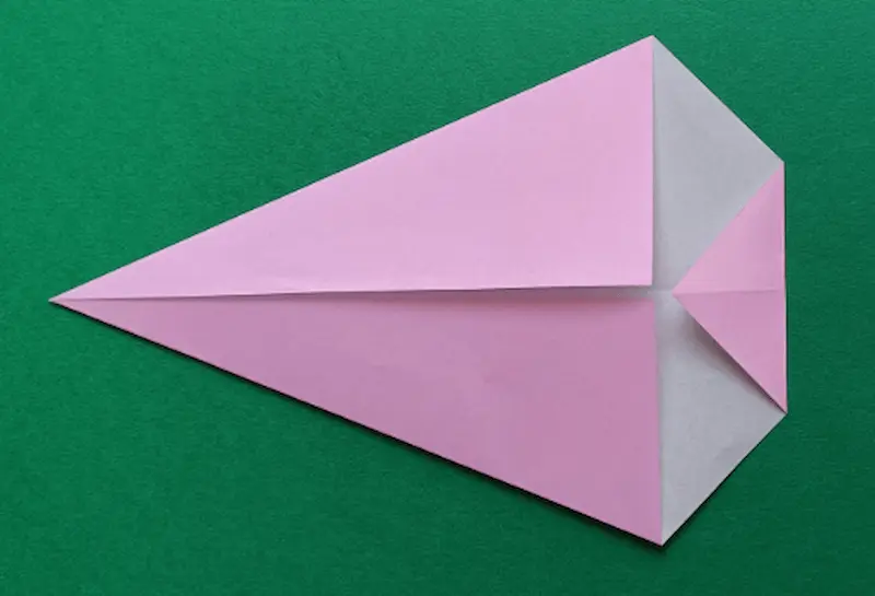 Fold the right corner to the left