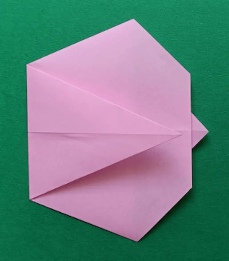 Fold the left corner to the right